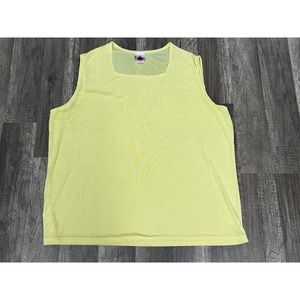 VTG Dynamite Yellow Boxy Tank XL‎